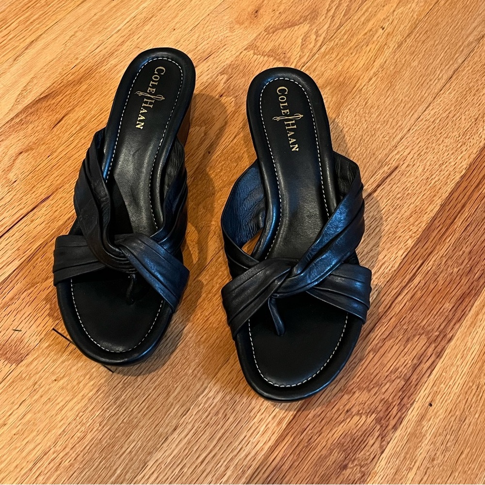 Cole Haan Leather Wedge